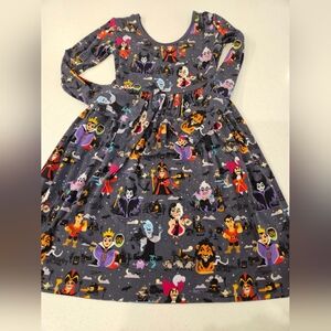 Little Sleepies Girls Long Sleeve Disney Villains Dress
